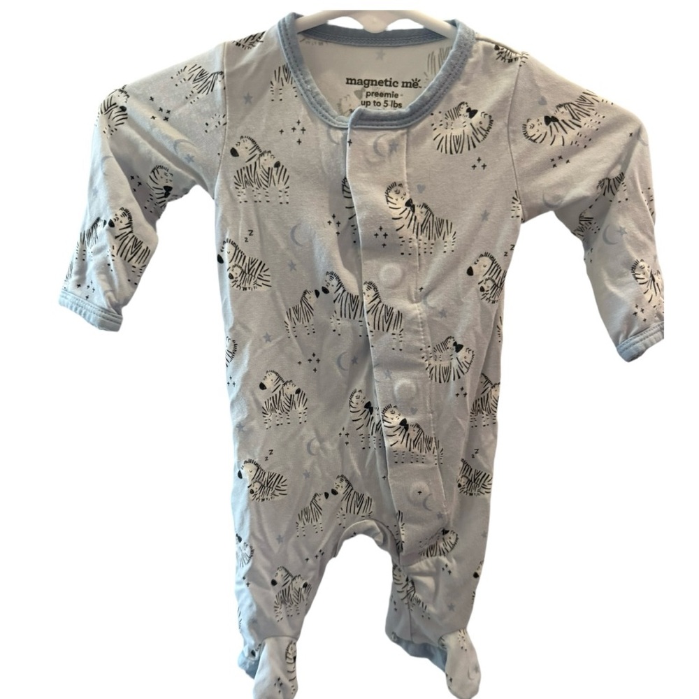 Magnetic Me Blue Zebra Print Sleeper